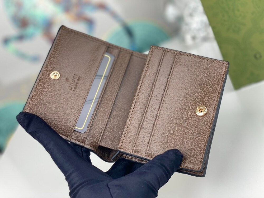 Gucci GG Marmont Jumbo GG Compact Wallet - Picture 6 of 9